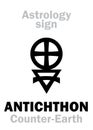 Astrology: Sign of ANTICHTHON (Counter-Earth)